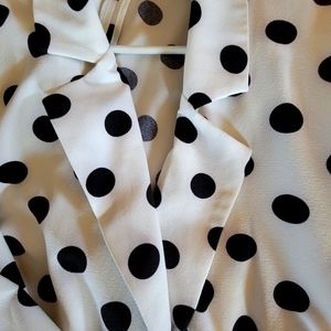 Black and White Polka Dot Blazer